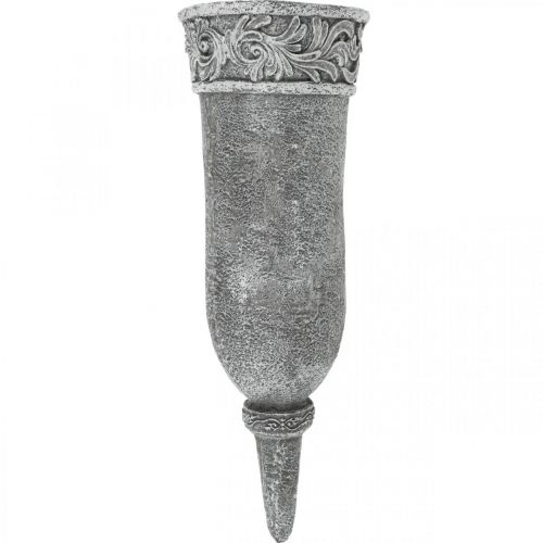 Floristik24 Ornamenti funerari Fiori in lutto Vaso funerario con picchetto L24cm