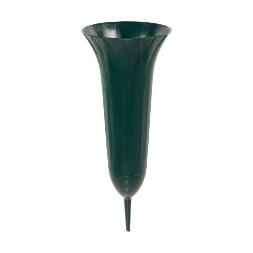 Floristik24 Vaso tombale verde scuro 36 cm 5 pezzi
