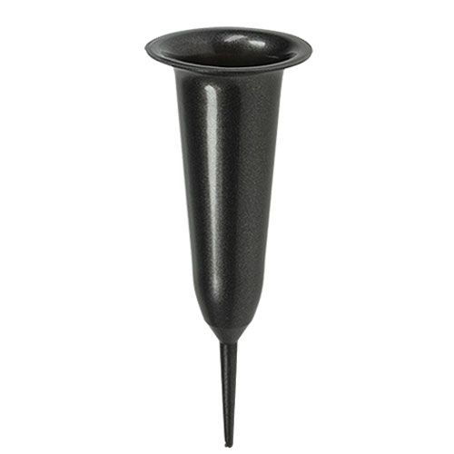 Floristik24 Vaso tombale antracite 28,5 cm