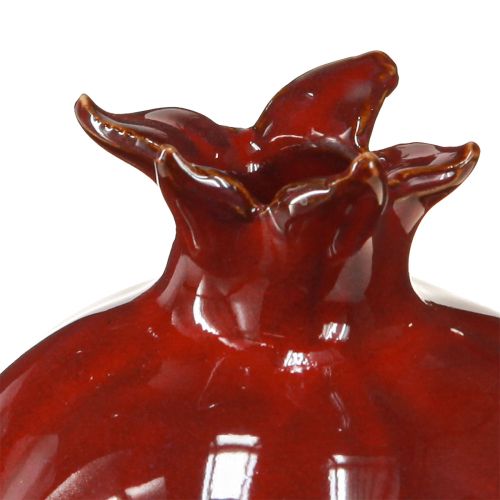 Floristik24 Portacandele in ceramica melograno per candele stick H15cm 2pz