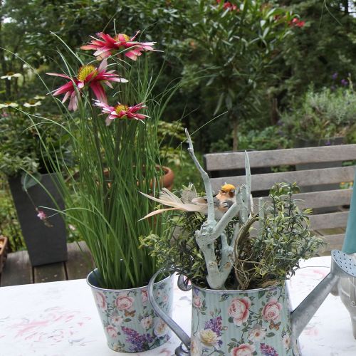 Floristik24 Erba con echinacea in vaso Rosa Artificiale 44 cm