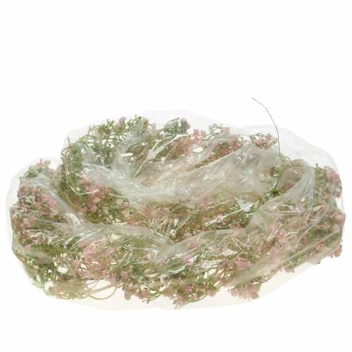 Floristik24 Ghirlanda di gypsophila Rosa 180 cm