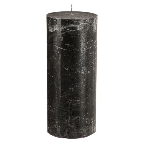 Prodotto Candele a colonna grandi aspetto marmo nero 85x200mm 2 pz