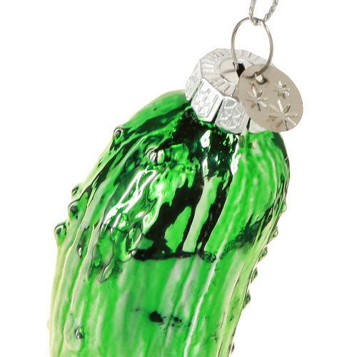 Prodotto Cetriolo come decorazione per l&#39;albero di Natale Cetriolo natalizio in vetro 8 cm 3 pezzi