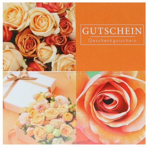 Carta voucher Rosa Arancio + busta 1pz