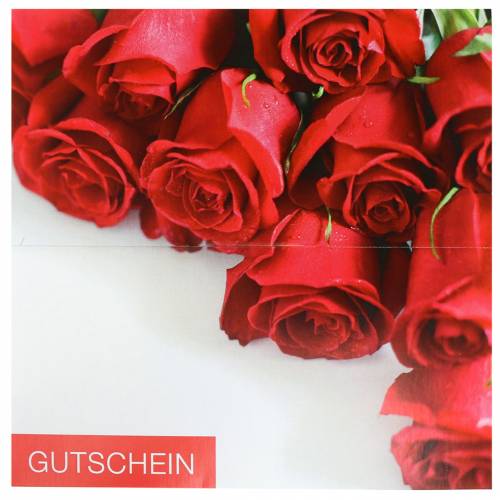 Prodotto Buono regalo rose rosse + busta 1 pz