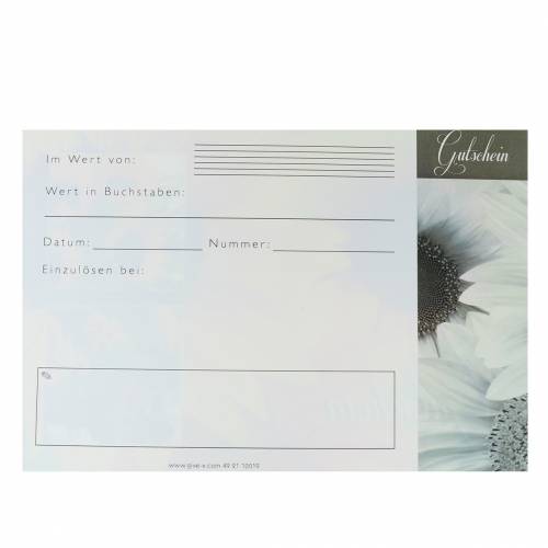 Floristik24 Buono girasole con busta 5pz
