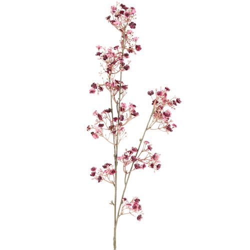 Gypsophila artificiale, ali di bambino, Bordeaux, 106 cm, 2 pezzi