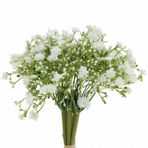 Floristik24 Gypsophila gypsophila artificiale in un mazzo bianco H28cm 6 pezzi