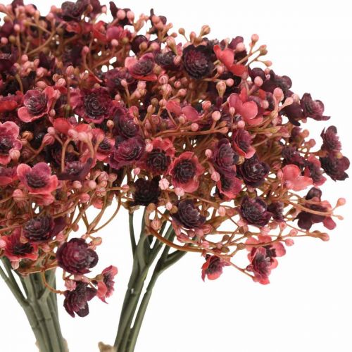 Prodotto Gypsophila fiori artificiali rossi artificiali autunno 29,5 cm 18 pezzi