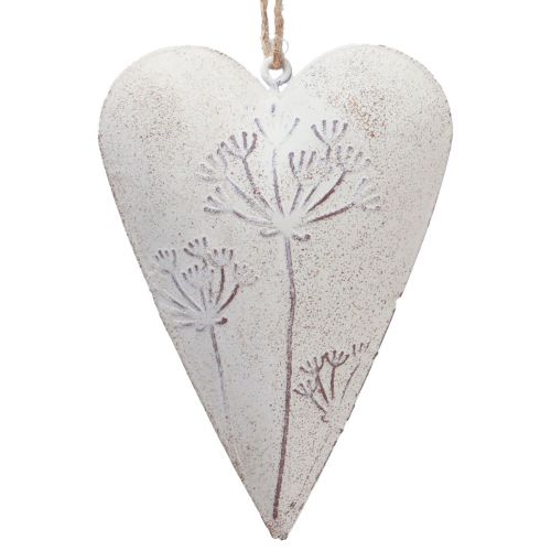 Decorazione da appendere cuori decorativi decorazione vintage in metallo 11x7,5 cm 3 pezzi