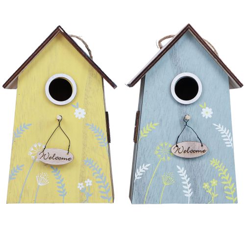 Decorazione da appendere decorazione primaverile decorazione per casetta per uccelli in legno 19,5 cm 2 pezzi