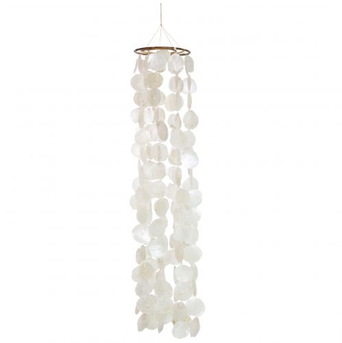 Floristik24 Conchiglie decorative sospese Decorazione con campanello a vento Capiz Ø29cm 185cm