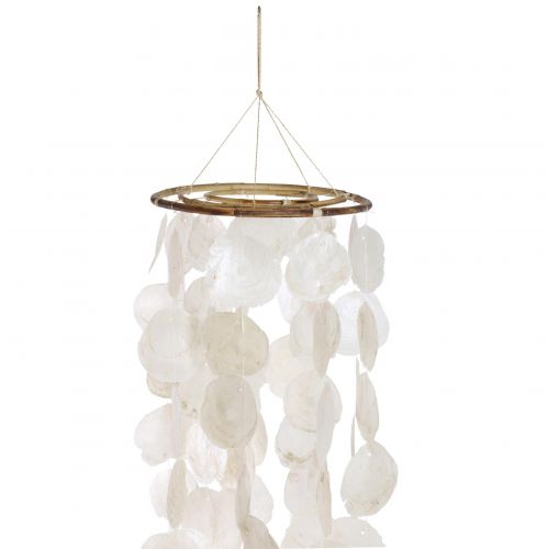 Floristik24 Conchiglie decorative sospese Decorazione con campanello a vento Capiz Ø29cm 185cm