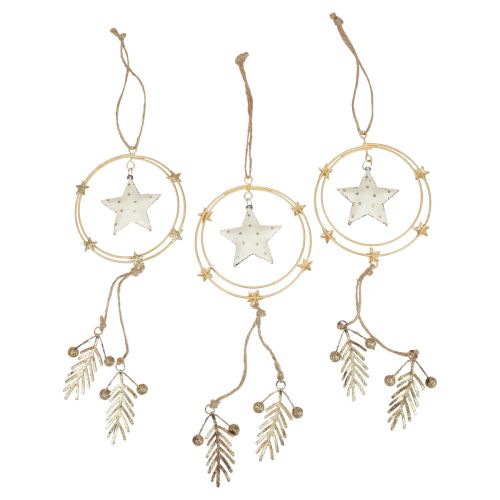 Decorazione da appendere Decorazioni per albero di Natale stella H38cm 3 pz