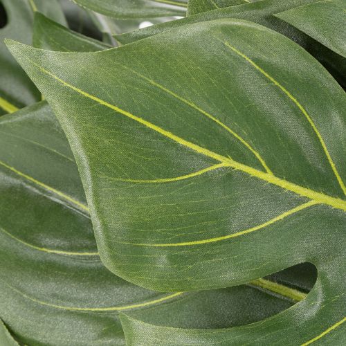 Prodotto Monstera artificiale con fogliame grande per accenti eleganti nella zona giorno 120 cm
