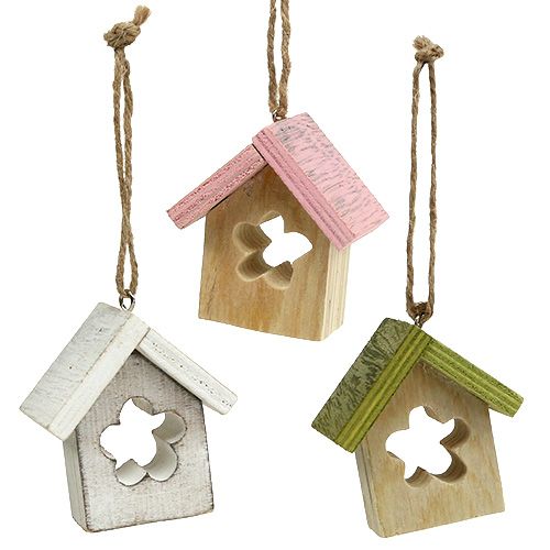 Floristik24 Appendiabiti decorazione casa in legno 5,5 cm x 4 cm x 6 cm 6 pezzi