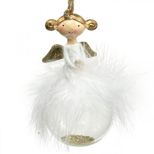 Floristik24 Palla di Natale Angelo Decorazioni per l&#39;albero di Natale H11.5cm Ø6cm
