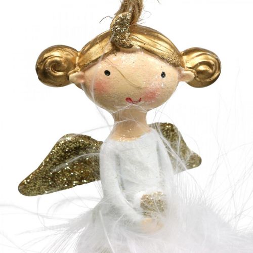 Floristik24 Palla di Natale Angelo Decorazioni per l&#39;albero di Natale H11.5cm Ø6cm