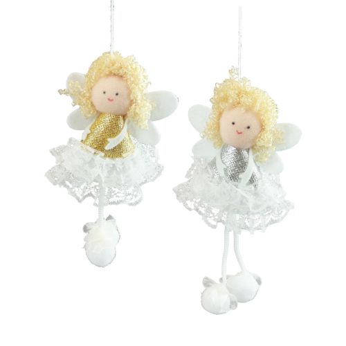 Floristik24 Ciondolo angelo decorazione albero Decorazione natalizia H13,5 cm 4 pezzi