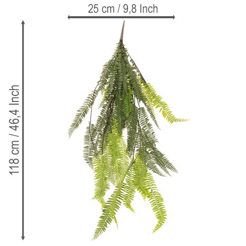 Felce artificiale, ramo di felce decorativo da appendere o fissare, 118 cm | Floristik24.it
