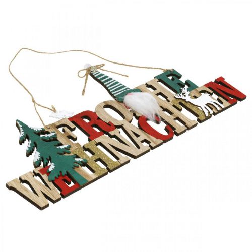 Prodotto Scritta in legno Buon Natale decorazione della porta Natale