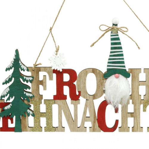 Prodotto Scritta in legno Buon Natale decorazione della porta Natale