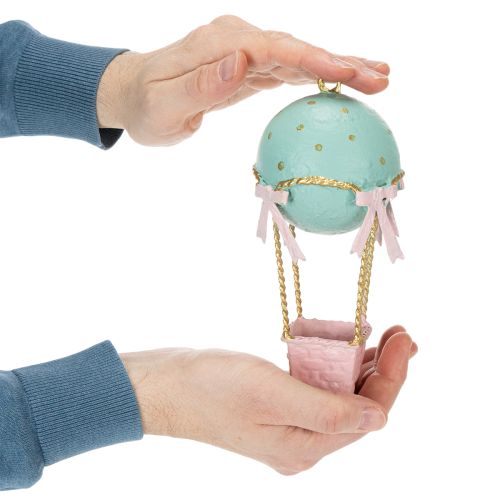 Prodotto Decorazione con palloncini, mongolfiera come idea regalo originale o elemento decorativo per la casa, 19 cm