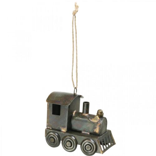 Prodotto Decorazioni per l&#39;albero di Natale Locomotiva natalizia in metallo H7.5cm