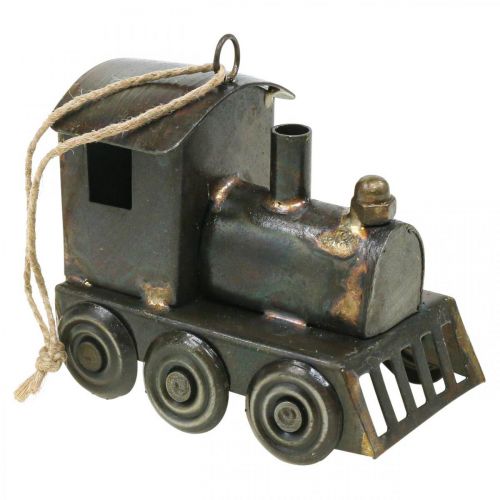Prodotto Decorazioni per l&#39;albero di Natale Locomotiva natalizia in metallo H7.5cm