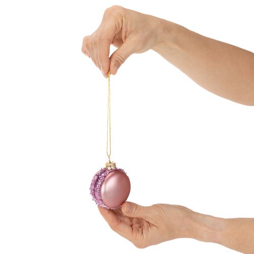 Ciondolo a forma di macaron per l'albero di Natale, 6 cm | Floristik24.it