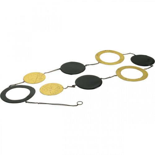 Prodotto Decorazione natalizia decorazione da appendere oro nero L124cm 8 elementi