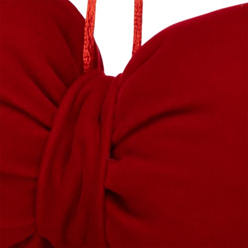 Fiocco decorativo in flanella con bordo in peluche per appenderlo, 25 cm | Floristik24.it