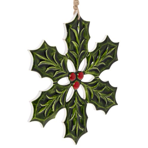 Decorazione natalizia a forma di agrifoglio, da appendere, 26 cm acquistare | Floristik24.it