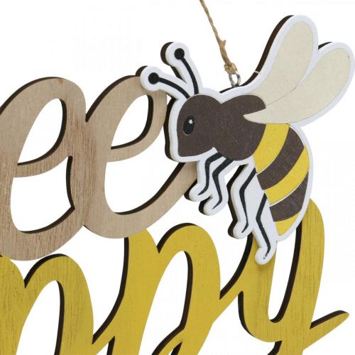 Prodotto Cartello decorativo ape “Bee Happy” decorazione estiva in legno 31×18 cm 2pz