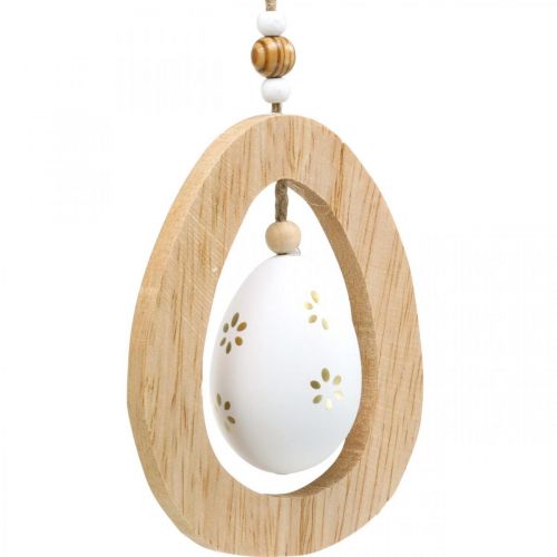 Prodotto Uovo di Pasqua da appendere con motivo uova decorazione pasquale H12cm 3 pz