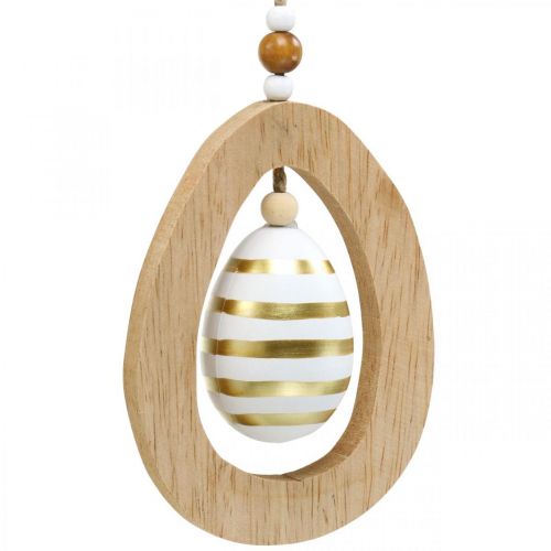 Prodotto Uovo di Pasqua da appendere con motivo uova decorazione pasquale H12cm 3 pz