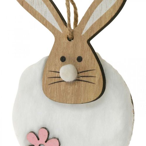 Prodotto Appendiabiti decorativo coniglio Appendiabiti pasquale in legno di peluche 26×7×2 cm 6 pezzi