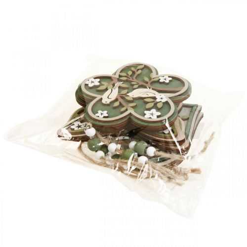 Floristik24 Decorazione sospesa Appendiabiti decorativo in legno Uccelli Decorazione per finestre 10 cm 6 pezzi