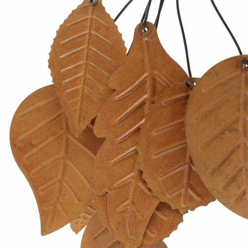 Floristik24 Appendiabiti Deco foglie autunnali metallo patinato H25cm 2pz