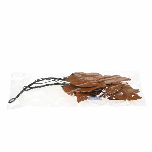 Floristik24 Appendiabiti Deco foglie autunnali metallo patinato H25cm 2pz