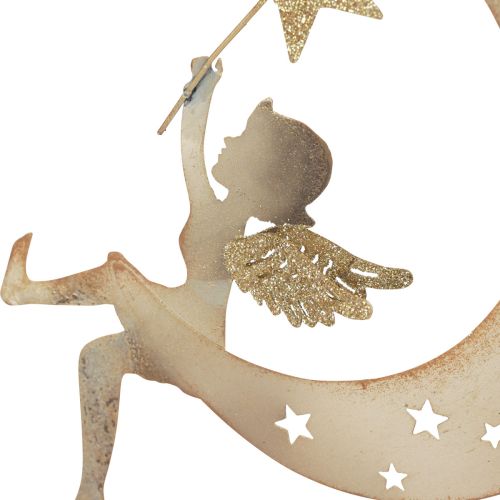 Prodotto Ciondolo angelo stella Decorazione natalizia da appendere H19 cm 2 pezzi