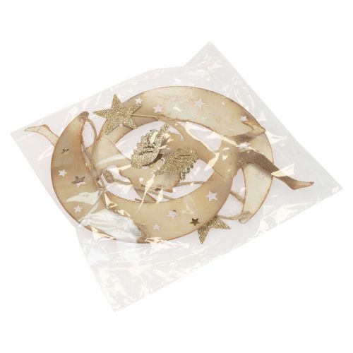 Prodotto Ciondolo angelo stella Decorazione natalizia da appendere H19 cm 2 pezzi
