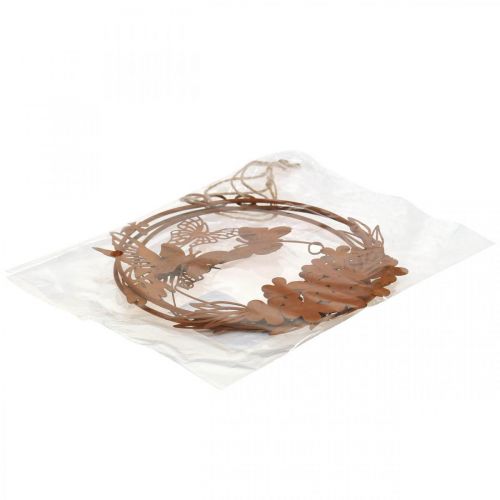 Floristik24 Decorazione per finestra primavera, decorazione da appendere alla parete metallo effetto ruggine 18/18,5cm 3pz
