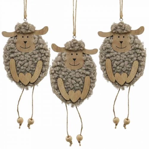 Decorazione pasquale appendiabiti in legno soffice 8,5 × 1,5 × 20 cm 6 pezzi