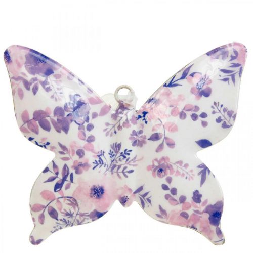 Prodotto Appendiabiti decorativo in metallo con farfalle decorative viola 12×10 cm 3 pezzi