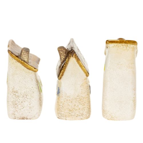 Prodotto Decorazione in ceramica per interni e vasi da fiori. Ideale come regalo. 10 cm, 3 pezzi.