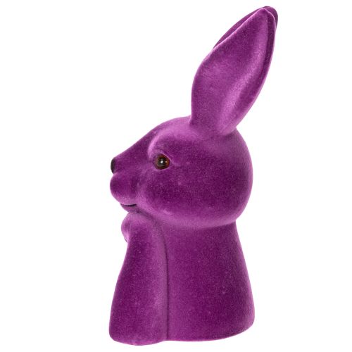 Prodotto Busto di coniglio floccato Thinking Rabbit per Pasqua, 16,5×13×27 cm