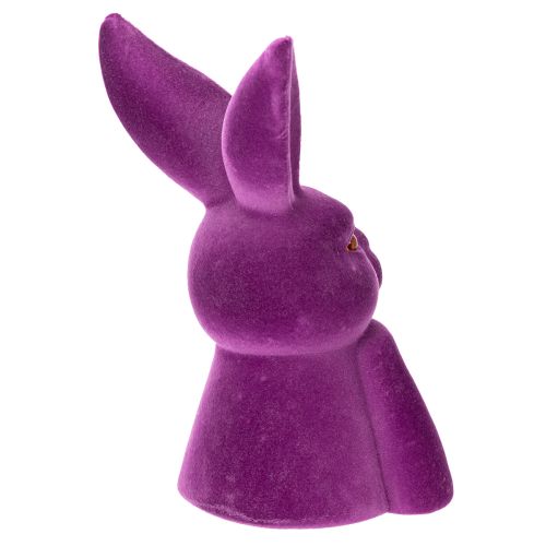 Prodotto Busto di coniglio floccato Thinking Rabbit per Pasqua, 16,5×13×27 cm