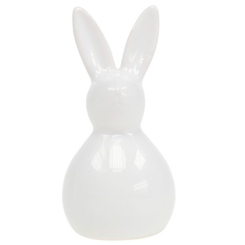 Coniglietto in ceramica bianco 7,5 cm 6 pezzi | Floristik24.it